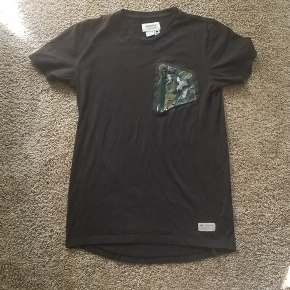 adidas Other - 2/$5 adidas size small mens black tee camo pocket